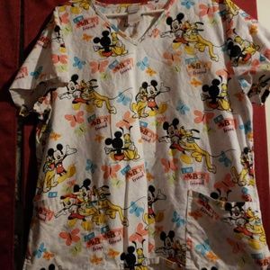 Disney scrub top